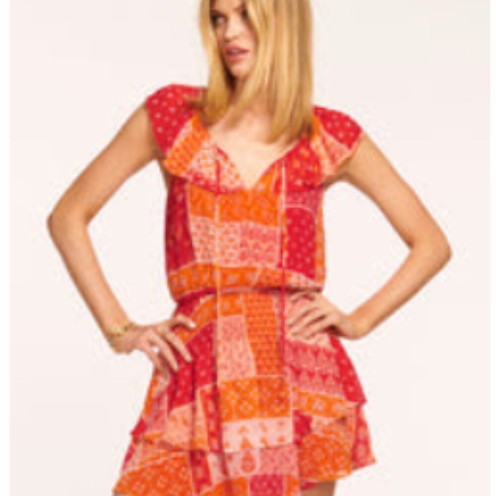 Ramy Brook NWT Mittie Smocked Mini Dress, Med